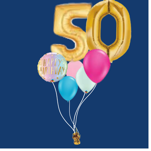 Double Digit Number/Letter Balloon Bouquets