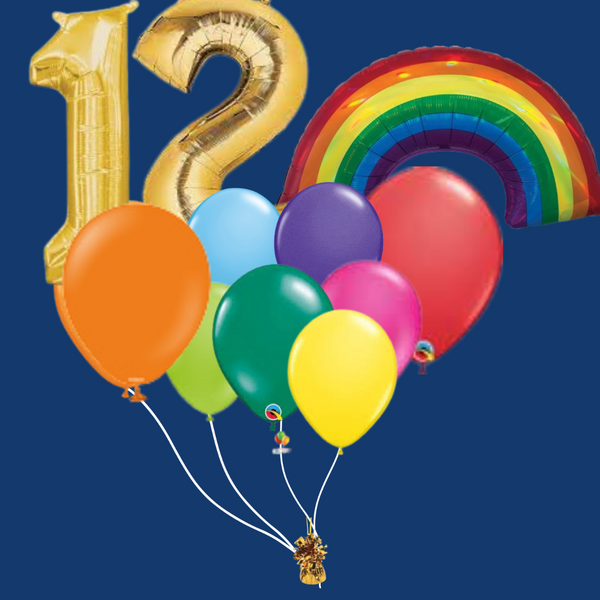Double Digit Number/Letter Balloon Bouquets