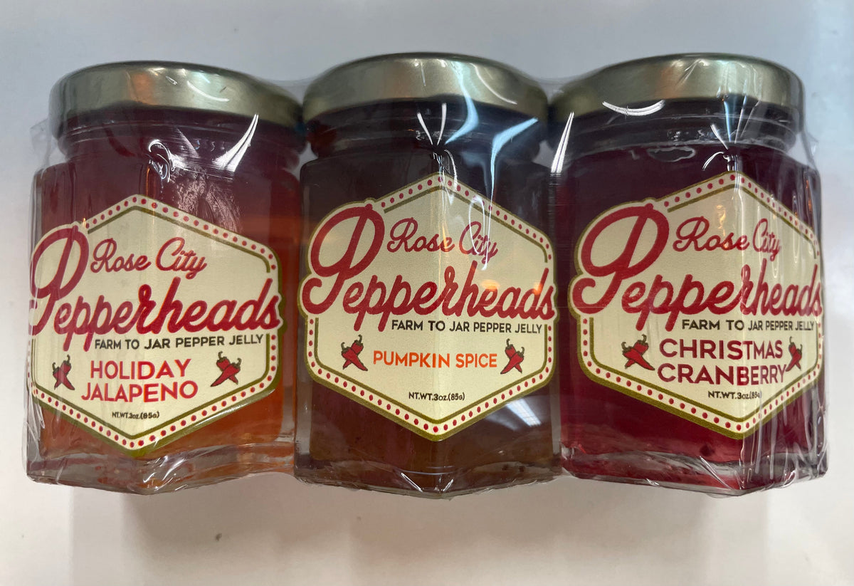 Mini Trio Pepper Jelly Set With Spreader and Spoon Cheers To You