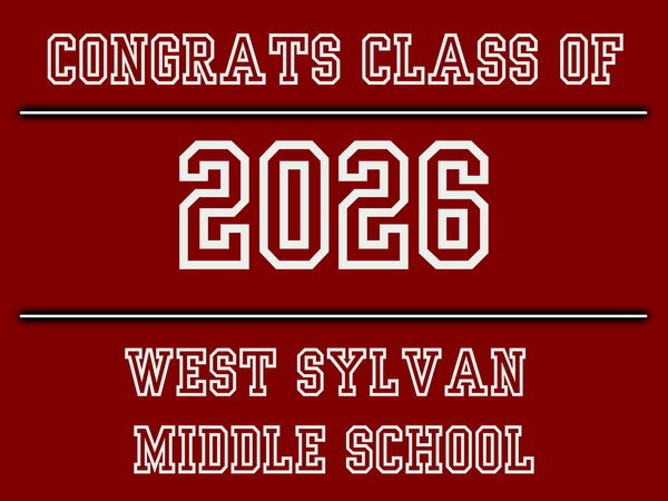 Class of 2026 School Graduation Yard Signs