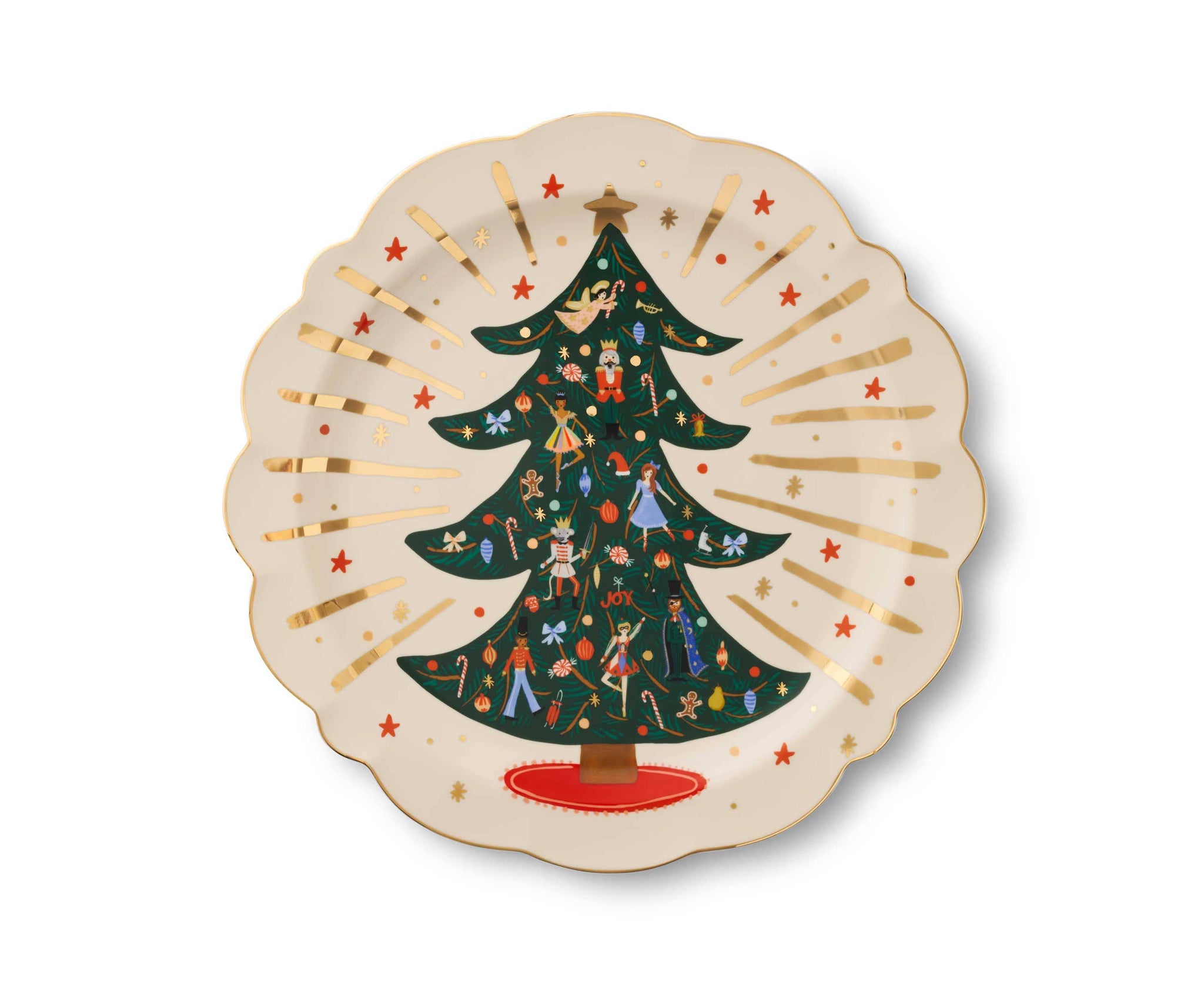 Nutcracker Round Porcelain Serving Platter