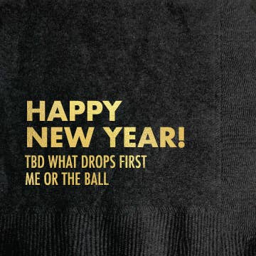 Ball Drop Cocktail Napkin