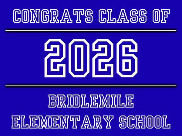 Class of 2026 School Graduation Yard Signs