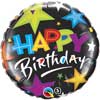 Birthday Brilliant Stars Mylar Balloons