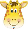 Giraffe Head Mylar Balloon