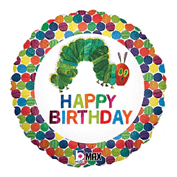 Happy Birthday Very Hungry Caterpillar Mylar Balloon