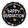 Happy Graduation Swirls Mylar Balloon