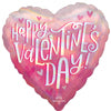 Happy Valentine's Day Iridescent Pearl Shine Mylar Balloons