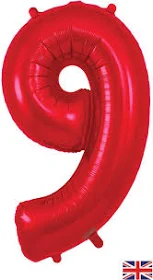 Number 9 Large Mylar Balloon