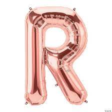 Letter R Large Mylar Balloon