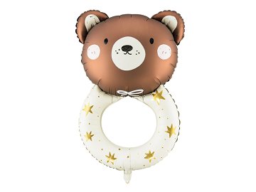 Teddy Rattle Mylar Balloon