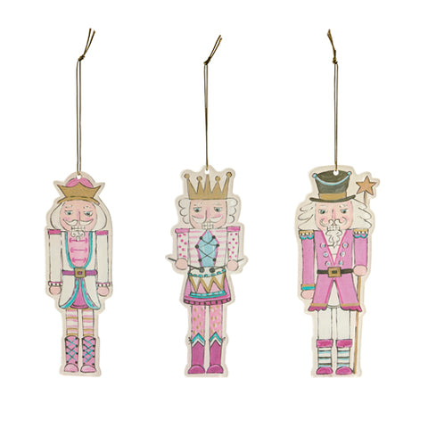 Blushing Nutcracker Acrylic Ornament