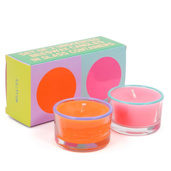 Unscented Beeswax Party Candles