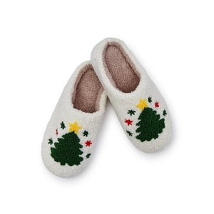 Tree Icon Plush Slipper