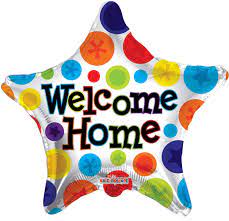 Welcome Home Mylar Balloon