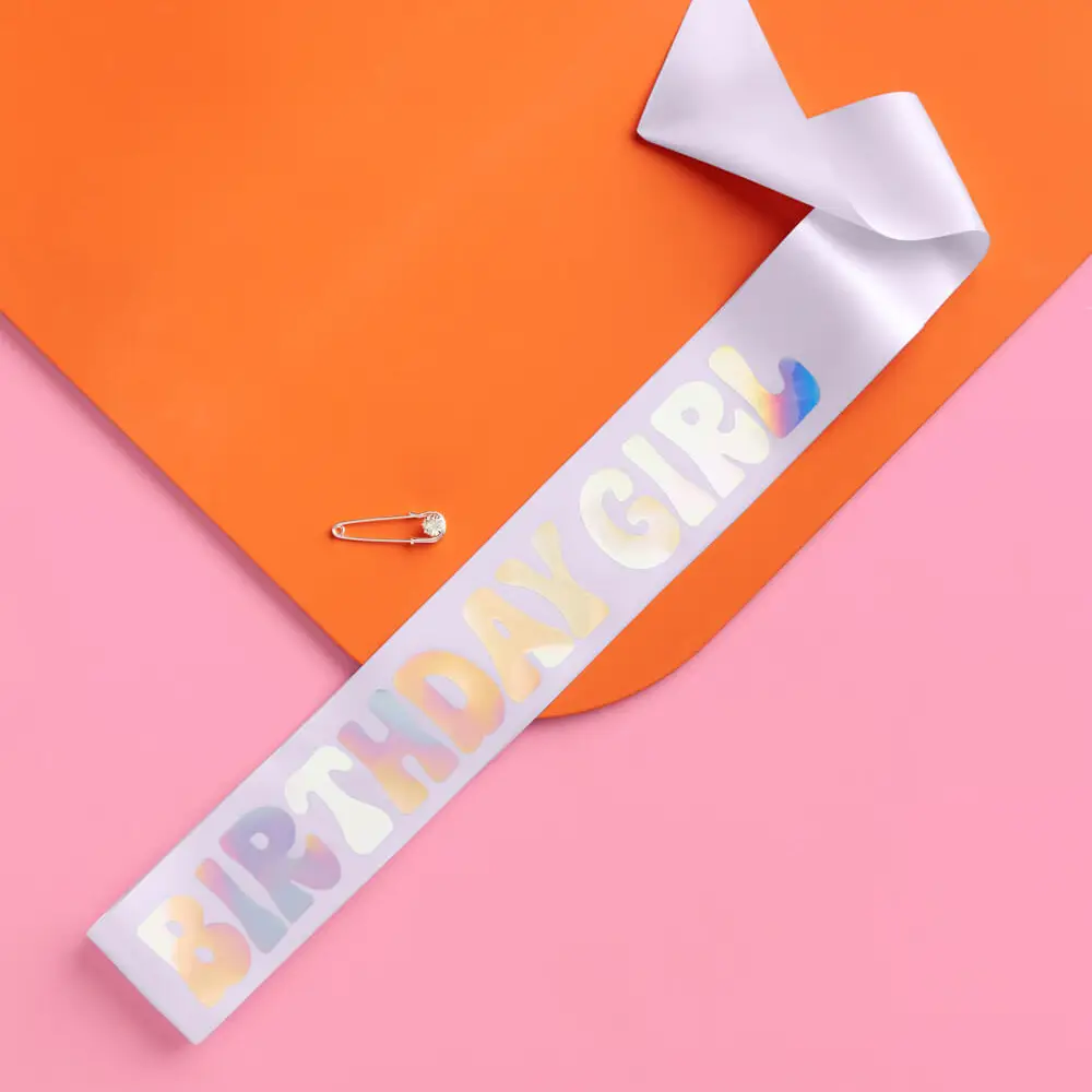 Birthday Girl Lavender Sash