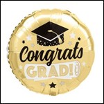 18in Congrats Grad Shiny Gold