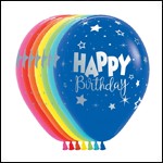 Happy Birthday Latex Balloons