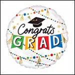 18in Colorful Congrats Grad
