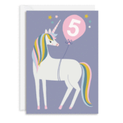 Age 5 Unicorn Card