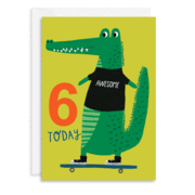Age 6 Croc Card