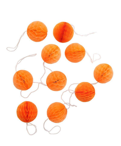 Orange Honeycomb Mini Balls 2"