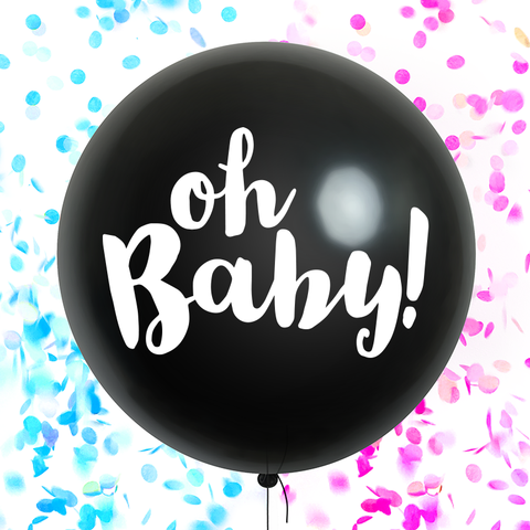 Gender Reveal - Oh Baby! Jumbo Confetti Balloon - Kit