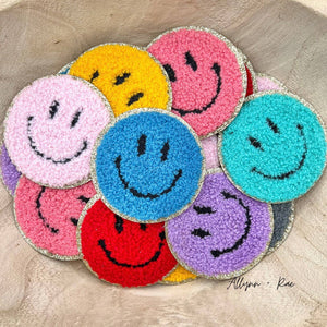 Smiley Chenille Patch