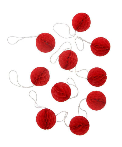 Red Honeycomb Mini Balls 2"