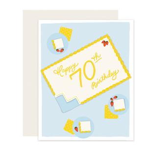 70 Cake Birthday Card