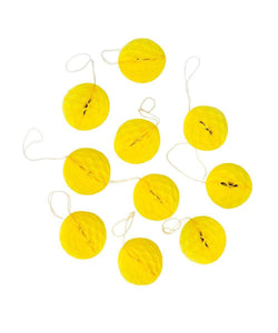 Yellow Honeycomb Mini Balls 2"