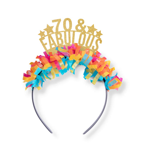 70th Milestone Birthday Party Headband for Adult