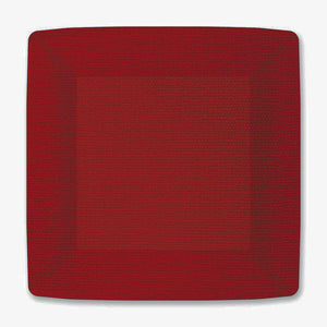 Red 7" Square Paper Plate