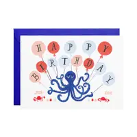 Eight Balloons Greeting Card