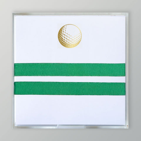 Gold Foil Golf Ball Pad