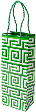 GREEK MEANDER BOTTLE BAG