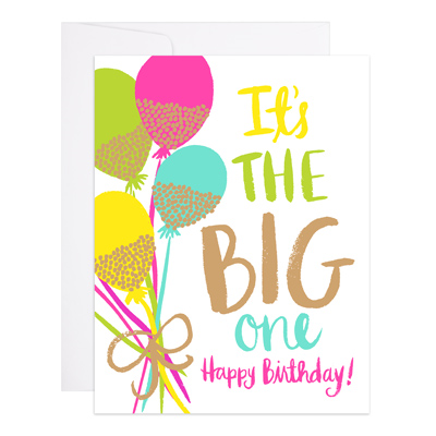 Glitter Balloons Greeting Card