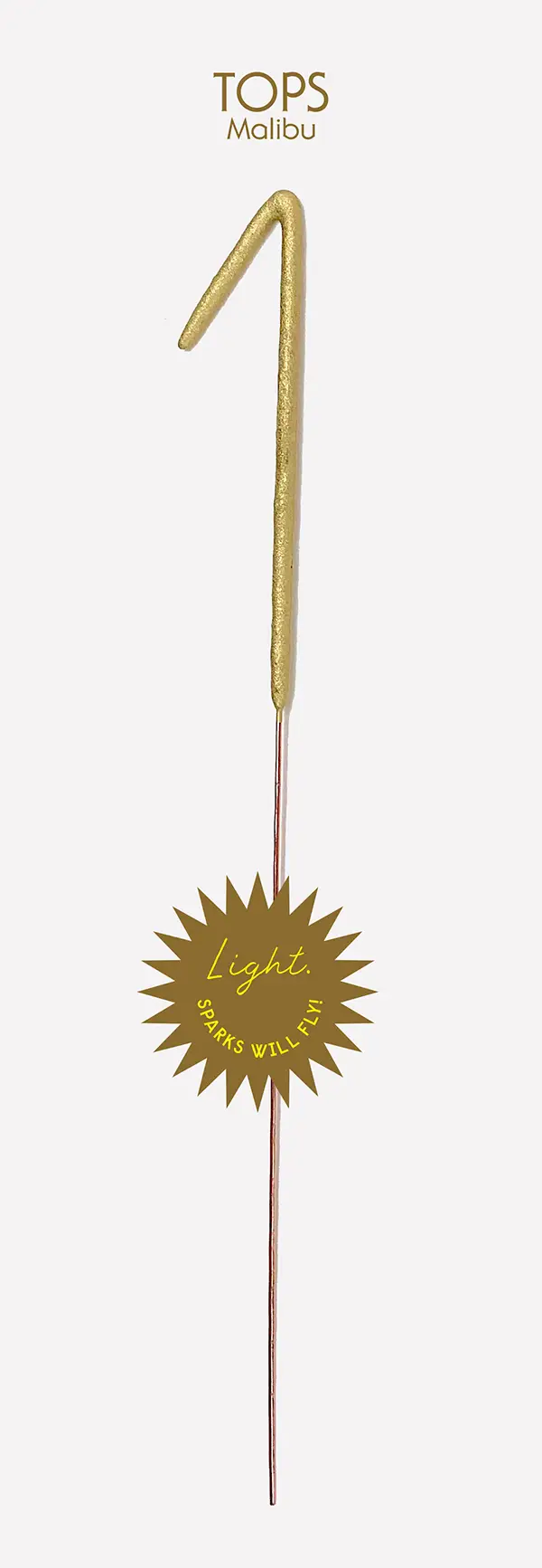 Grande Number Sparkler Candle