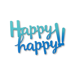 Happy Happy Magnet-Blue