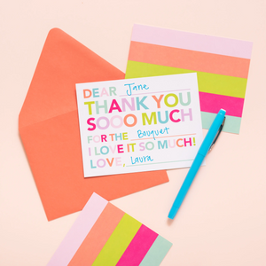 Awesome Thank You Note-Pink