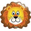 Lovable Lion Mylar Balloon