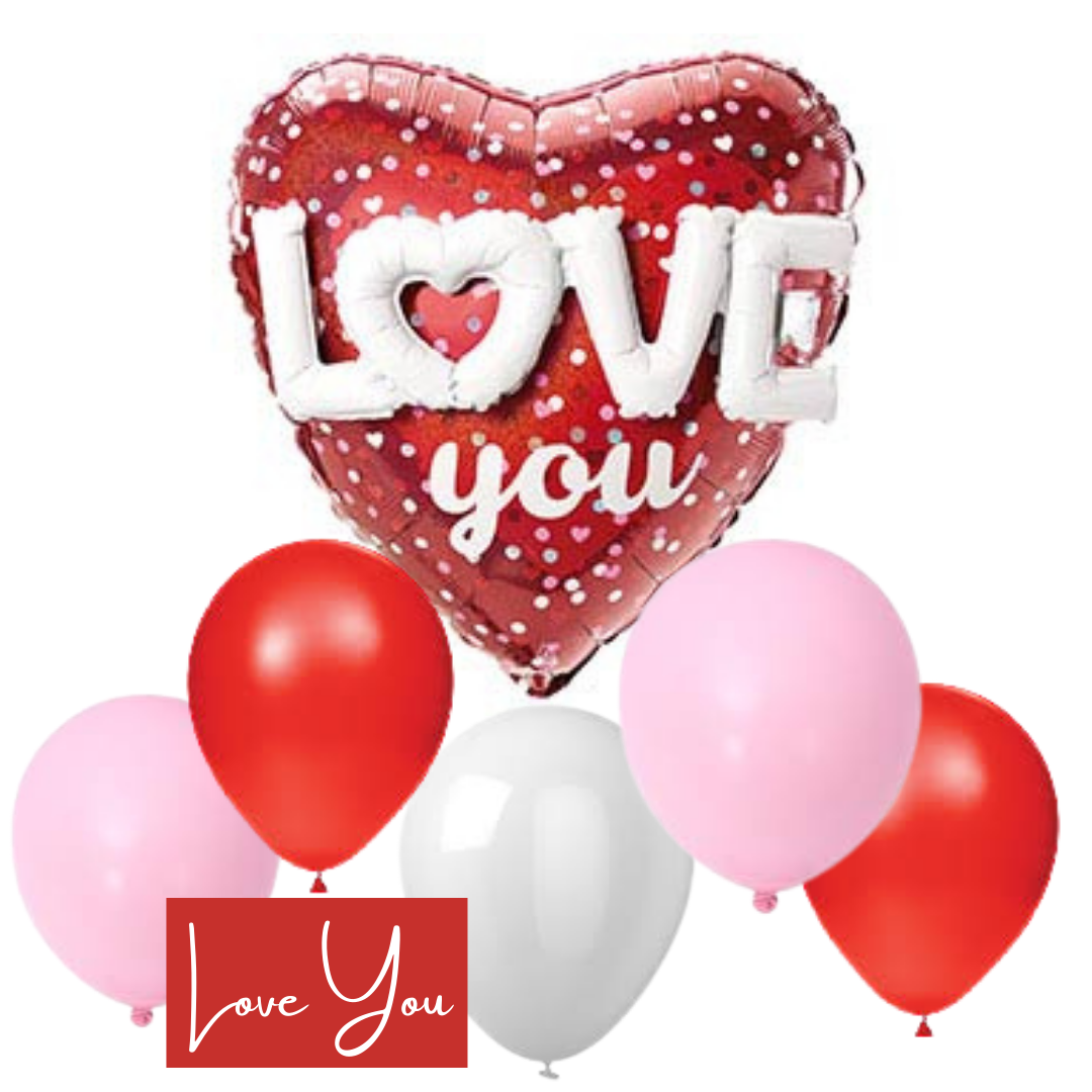 Love You Balloon Bunch