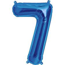 Number 7 Large Mylar Balloon