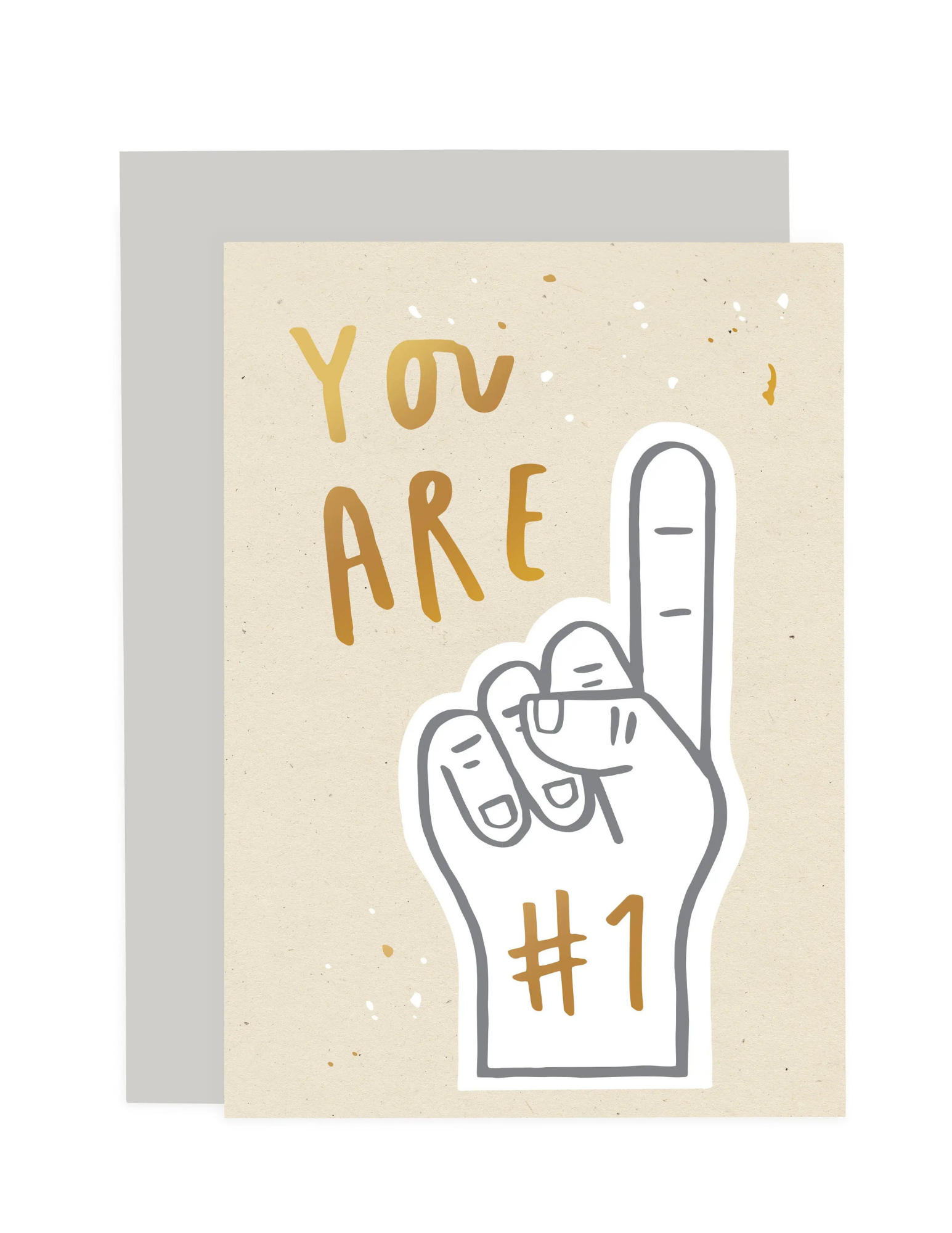 You Are Number 1 Hand Speckle Card