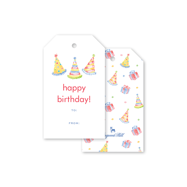 Party Confetti Hats Gift Tag
