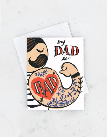 Rad Dad Card Father's Day Greeting Card