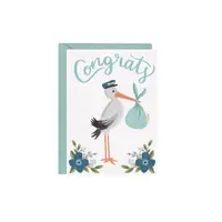Stork Congrats-Blue