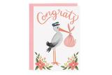 Stork Congrats-Pink