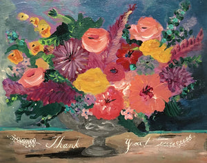Thank You Floral Tureen Greeting Card