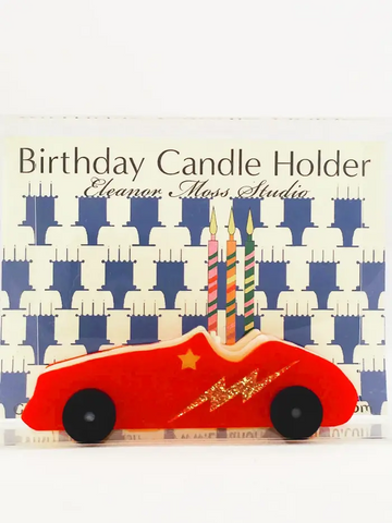 Zoom Birthday Candle Holder Red